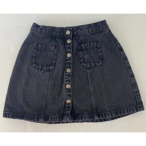 BDG Urban Outfitters Black Denim Mini Skirt Mini-Skirt Jean Skirt - Size Small